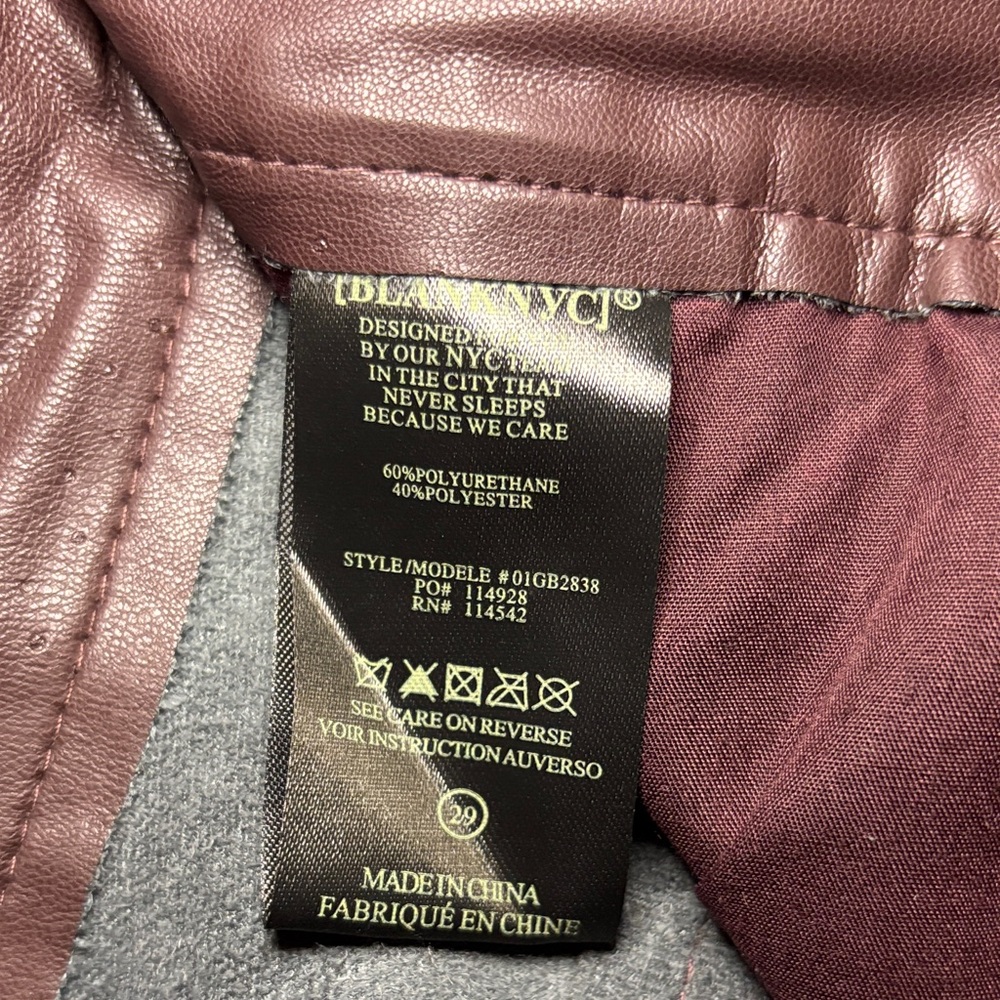 Blank NYC Women's Belted Brown Faux Leather Pants - Picture 7 of 13